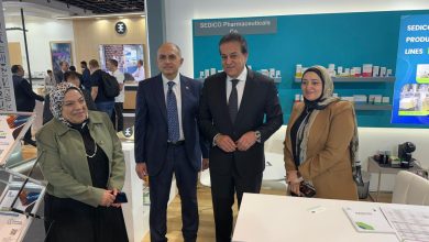 "وزيرا الصحة المصري والإماراتي يزوران جناح «أكديما» في معرض Arab Health Expo"