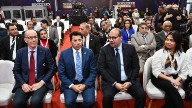 وزير الشباب والرياضة يفتتح مؤتمر “SOCCEREX MENA” في مصر لأول مرة