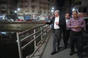 محافظ الغربيه يتفقد نفق قحافه فى منتصف الليل 