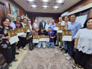 وكيل الوزارة يكرم طلاب الغربية الفائزين في المعرض الجمهوري "معرض مكتبة الاسكندرية للعلوم والهندسة BASEF 2025"