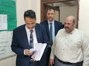 وكيل الوزارة يتفقد لجنة النظام والمراقبة لدبلوم المدارس الفنية الزراعية قطاع طنطا