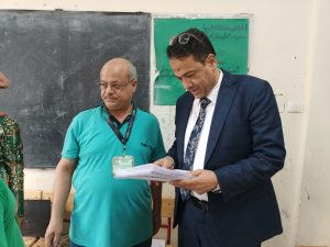 وكيل الوزارة يتفقد لجنة النظام والمراقبة لدبلوم المدارس الفنية الزراعية قطاع طنطا