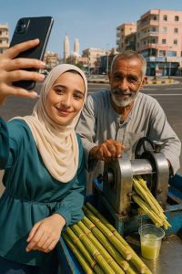 قصة كفاح في الغردقة.. أشهر بائع قصب يشعل السوشيال ميديا بفضل ابنته "عُلا