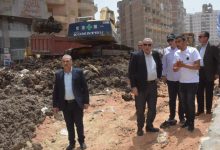 محافظ الغربية يتفقد أعمال تطوير كورنيش محور محلة منوف بطنطا..