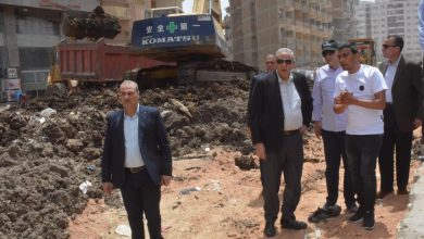 محافظ الغربية يتفقد أعمال تطوير كورنيش محور محلة منوف بطنطا..
