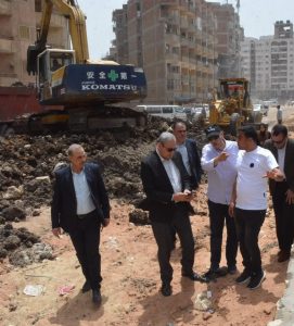 محافظ الغربية يتفقد أعمال تطوير كورنيش محور محلة منوف بطنطا..