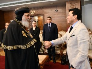 البابا تواضروس الثاني يستقبل وفود منحة ناصر للقيادة الدوليه