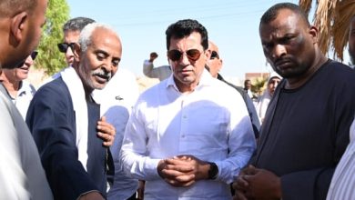 وزير الشباب والرياضة زيارته التفقدية لمحافظة أسوان .