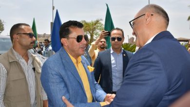 صبحى يصل القليوبية لبدء جولة تفقدية