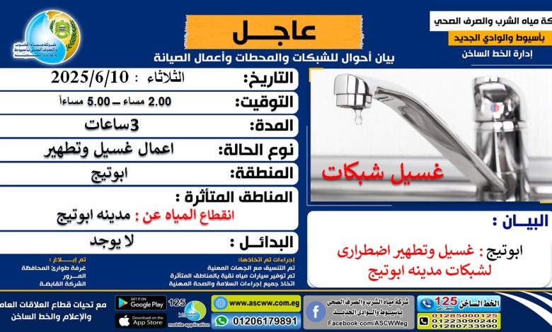 شركه مياه الصرف الصحى
