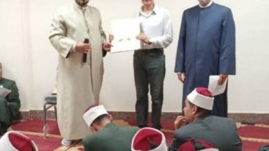 وعظ الغربية يكرم المنسق الإعلامي للمنطقة لجهوده المتميزة