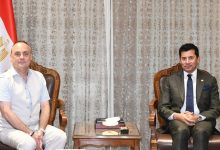 وزير الشباب يلتقي الممثل المقيم لصندوق الأمم المتحدة للسكان في مصر