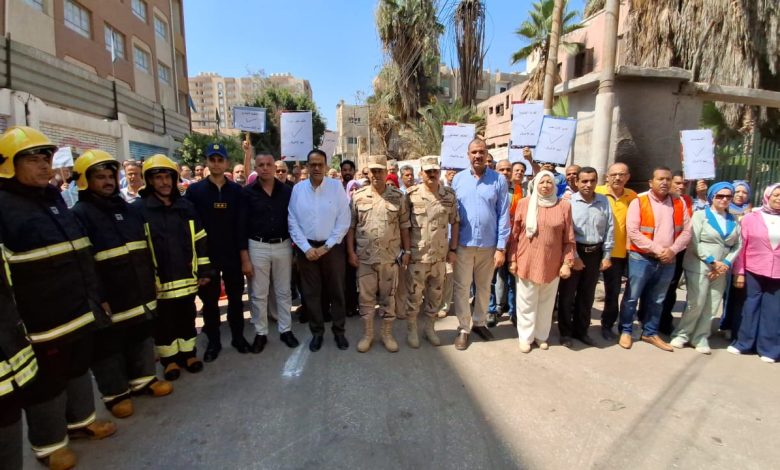 تنفيذ التدريب العملى المشترك لمجابهة الأزمات