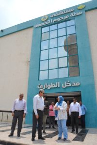 محافظ الغربية يتفقد مستشفى ومحطة مياه محلة مرحوم