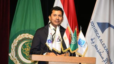 وزير الرياضة بمناسبة اليوم الرياضي العربي