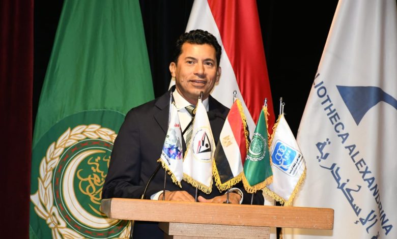 وزير الرياضة بمناسبة اليوم الرياضي العربي