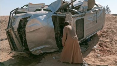 شهد الطريق الصحراوي الغربي بمحافظة المنيا