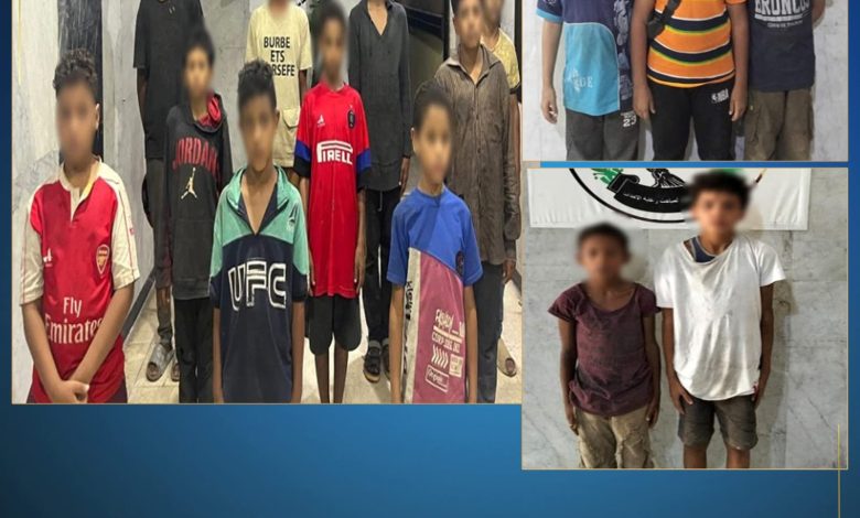 رعاية الأحداث تنجح فى ضبط ١٢ شخص وسيده لقيامهم باستخدام اطفال في أعمال التسول