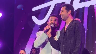 احمد سعد يغني مع شقيقة عمرو "أخويا" في حفله بمهرجان مراسي "ليالي مراسي"