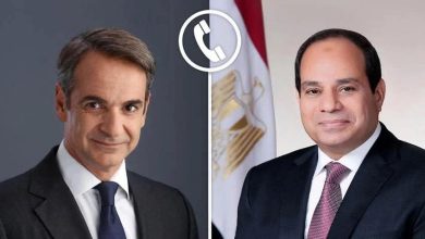 الرئيس السيسى يتلقى اتصالاً هاتفياً من رئيس الوزراء اليوناني ميتسوتاكيس