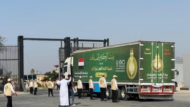 دخول قافلة «بيت الزكاة والصَّدقات» إلى أهالينا في غزة