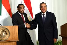 خلال المؤتمر الصحفي المشترك لرئيسي وزراء مصر والسودان