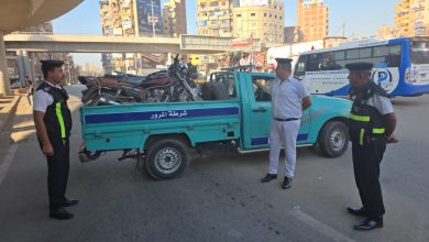 حملات مرورية مكثفة بالمحلة لمواجهة ظاهرة السير عكس الاتجاه