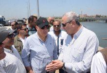 محافظ الغربية ووزير الموارد المائية والري يتفقدان مجرى نهر النيل فرع رشيد بكفر الزيات