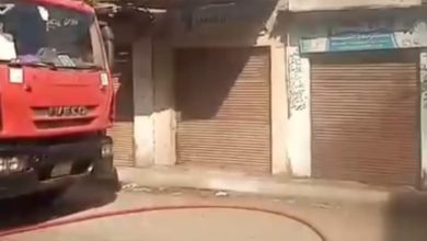 حريق يلتهم محل فطائر بمنطقة الجمهورية في المحلة الكبرى